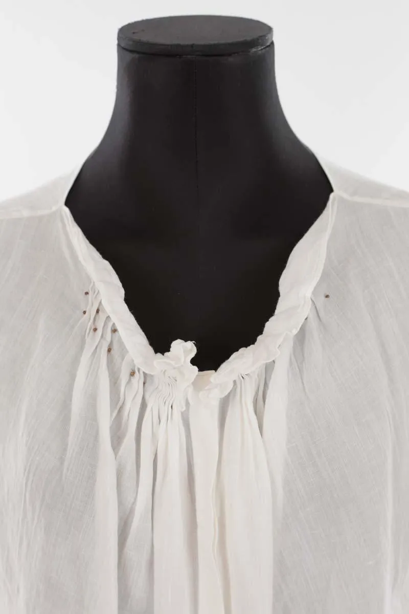 Blouse en coton  Vanessa Bruno blanc. Matière principale coton. Taille 40.