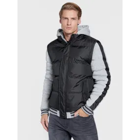 Blouson bi-matière outwear gris noir homme - Blend | wimod