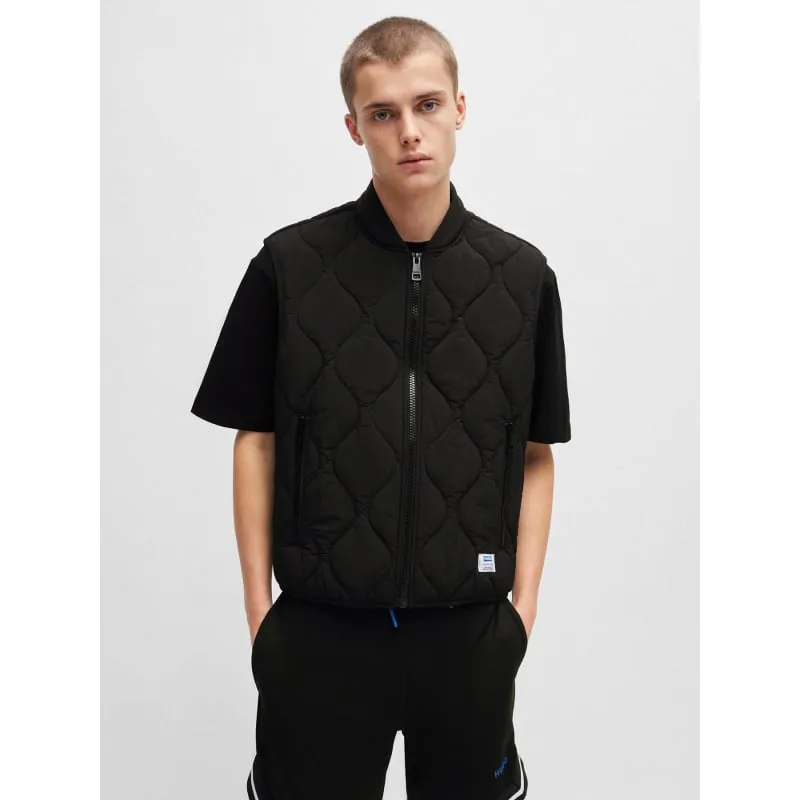 Blouson bi-matière outwear gris noir homme - Blend | wimod