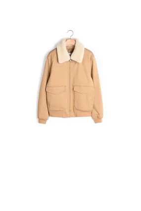 Blouson col mouton amovible