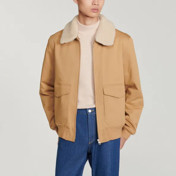 Blouson col mouton amovible