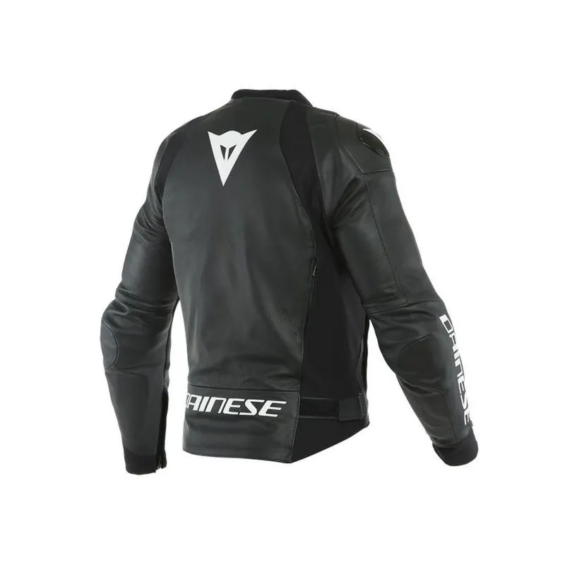 Blouson Cuir Dainese Sport Pro Noir/Blanc