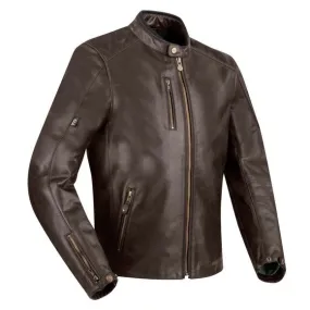 BLOUSON CUIR SEGURA LAXEY MARRON