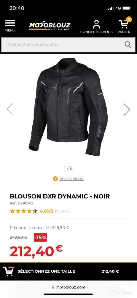 Blouson de moto d'occasion Ajouté le : 01/02/2023