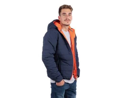 Blouson de travail Matelassé Moon Marine/Orange