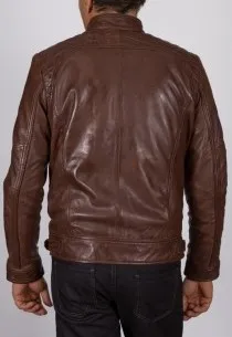 Blouson en cuir Redskins homme marron Balboa