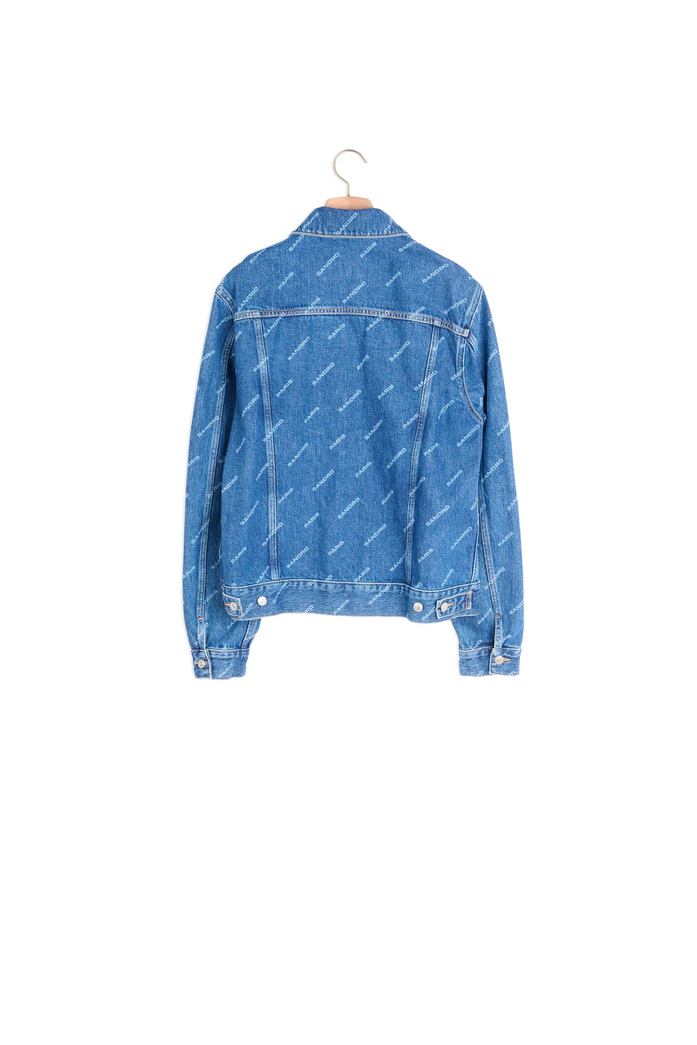 Blouson en denim imprimé