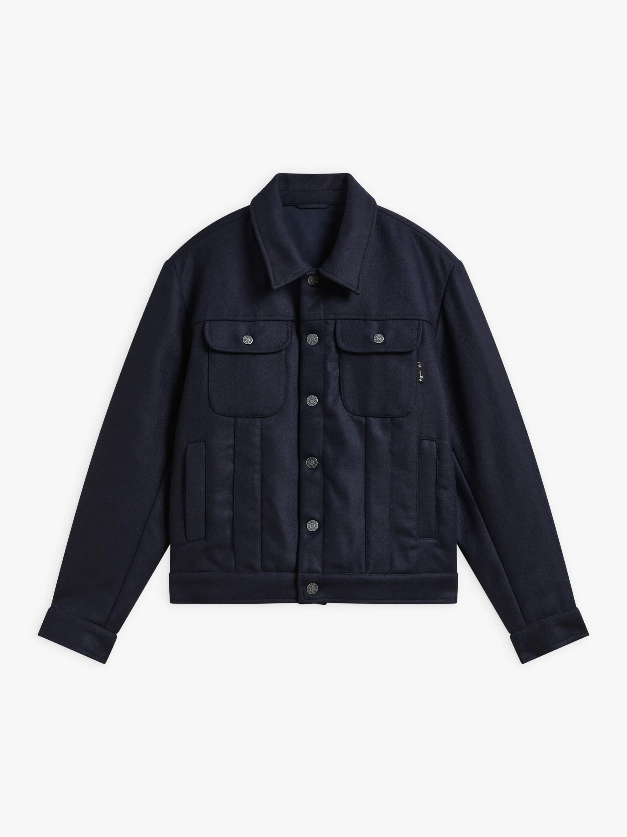 blouson en laine bleu colibri