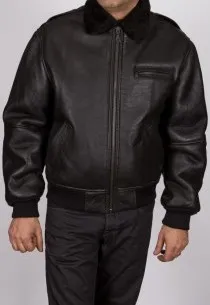 Blouson en peau Revacuir homme noir PiloteB52