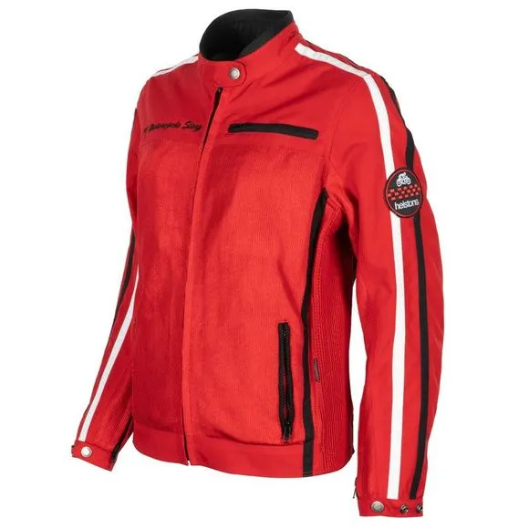 BLOUSON ETE MESH FEMME HELSTON QUEEN ROUGE