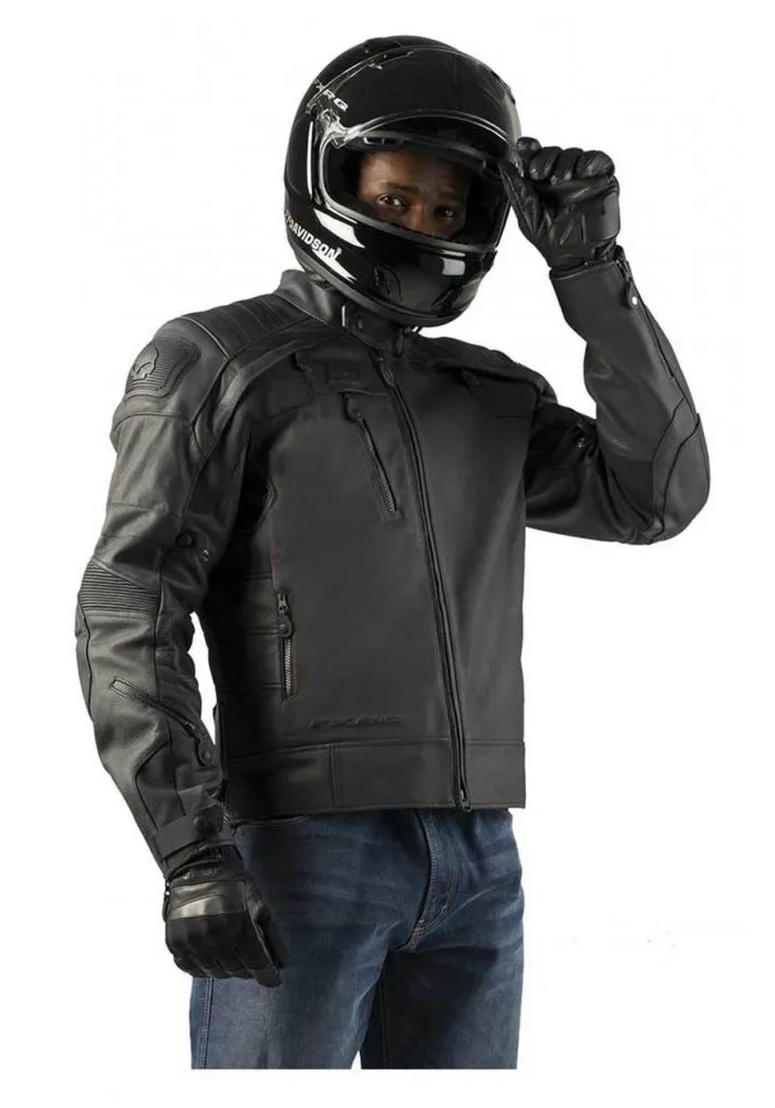 Blouson Harley-Davidson Hommes FXRG Gratify Slim Coolcore en cuir 98051-19VM