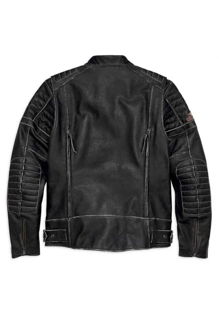 Blouson Harley-Davidson Hommes Screamin' Eagle en cuir Noir 98028-18VM