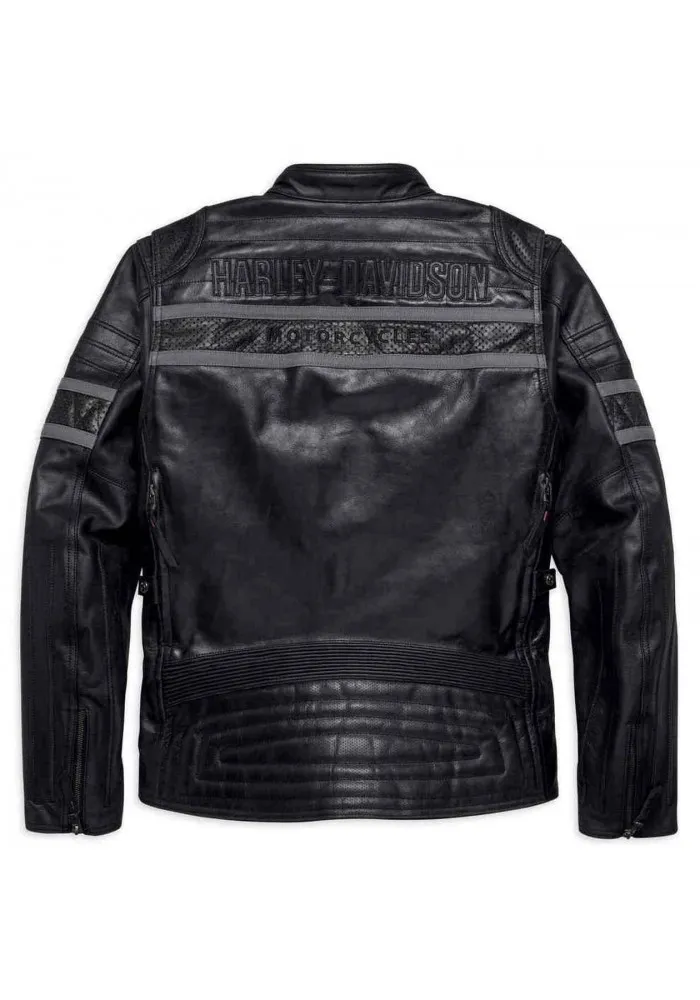 Blouson Harley-Davidson Hommes Triple Vent System Wick Twister en cuir 98023-18VM