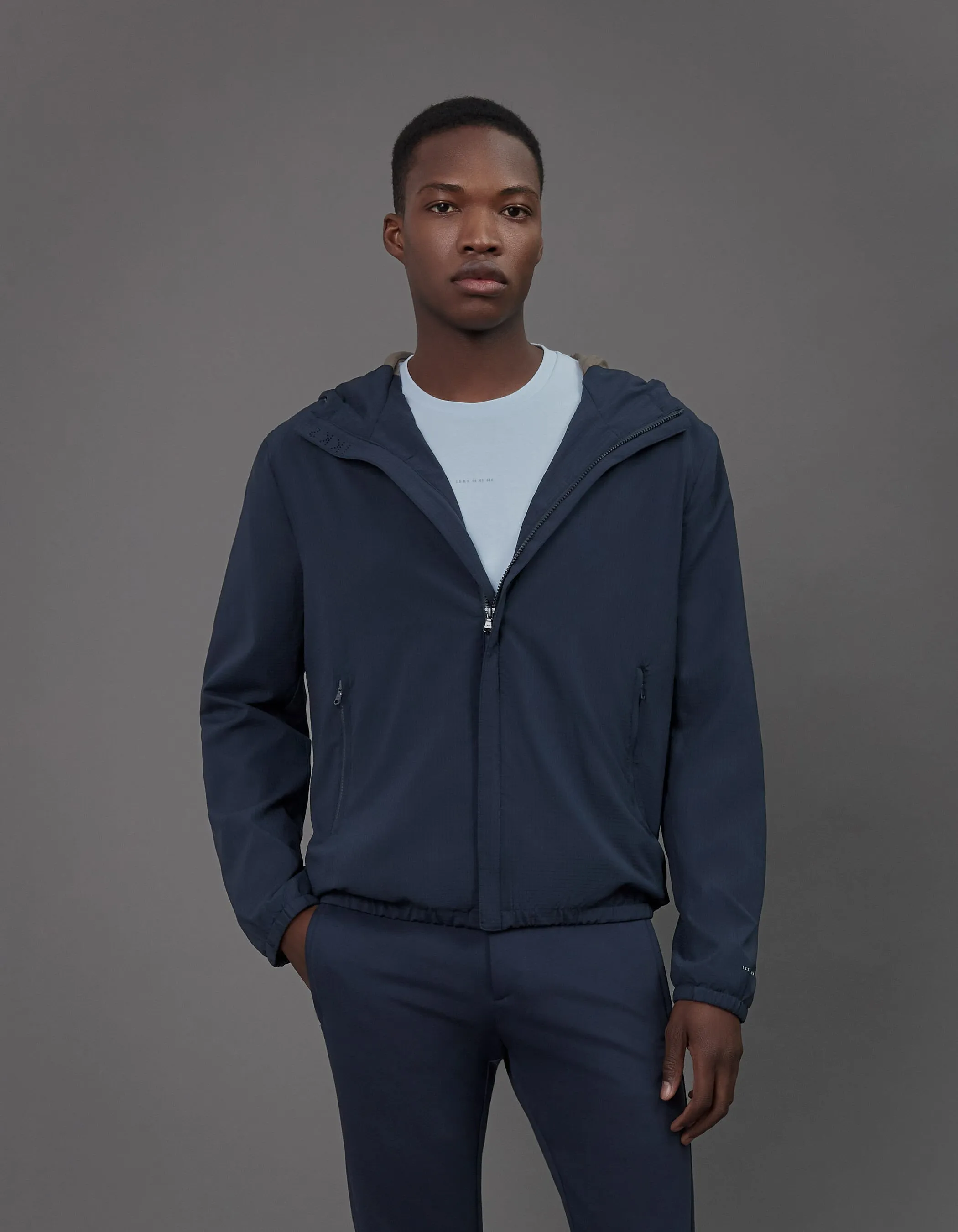 Blouson léger marine WATER REPELLENT Homme