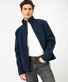 Blouson léger avec col montant homme bleu fonce