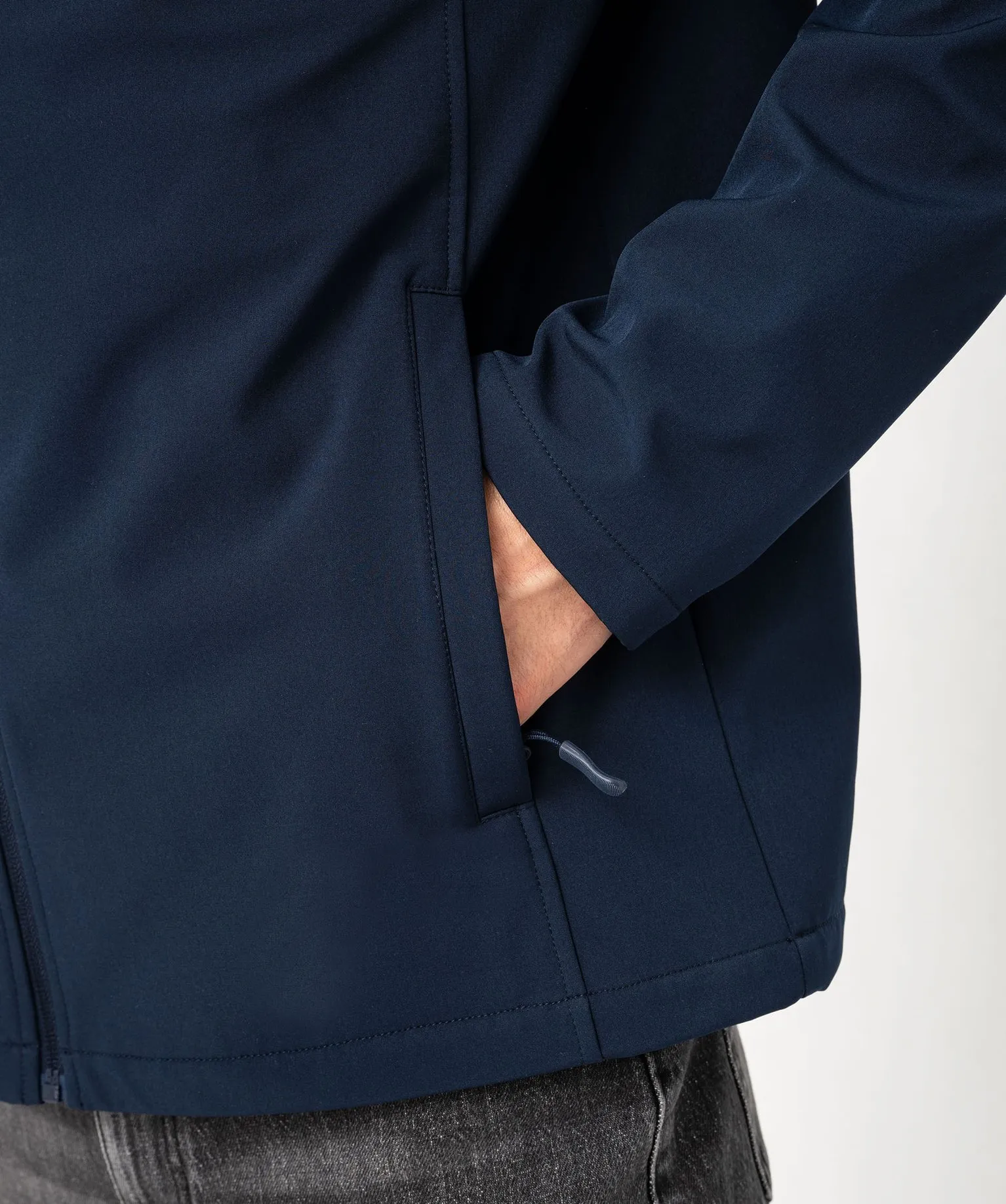 Blouson léger avec col montant homme bleu fonce