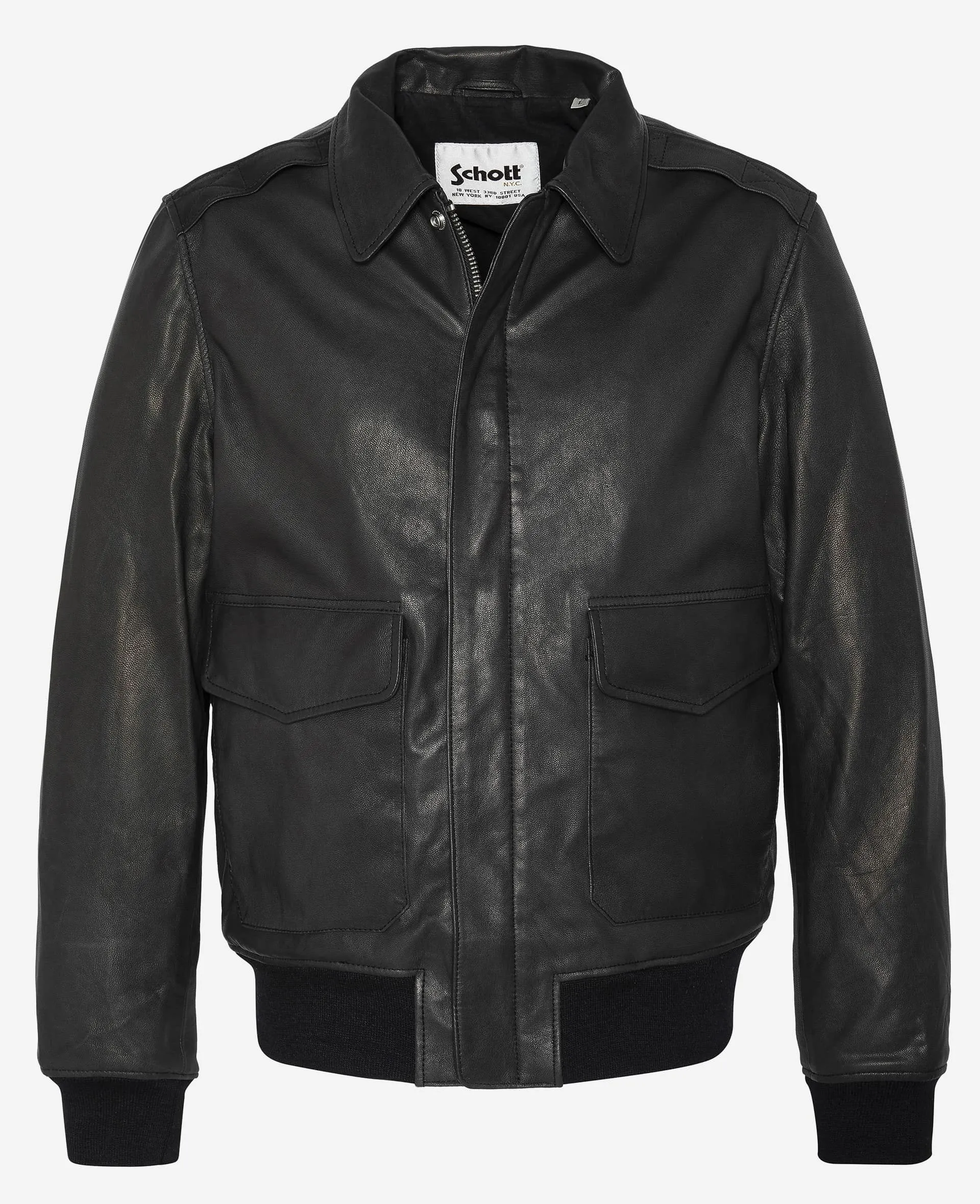 Blouson pilote A2, cuir de chèvre