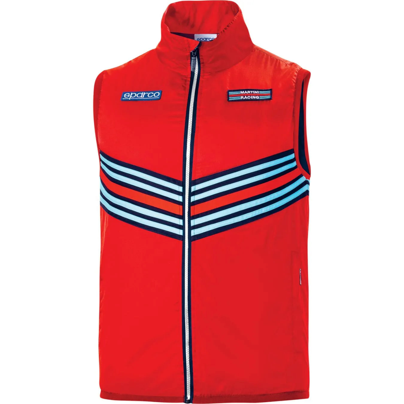 Blouson sans manches SPARCO REPLICA MARTINI RACING STRIPES - rouge