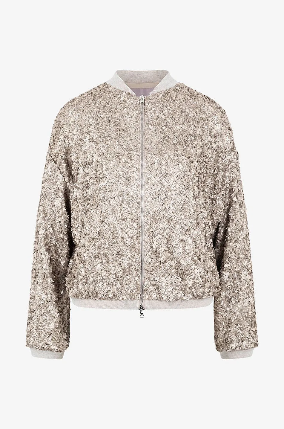 Blouson universitaire à sequins