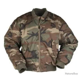 Blouson US Air Force bombers MA1 Camouflage Woodland