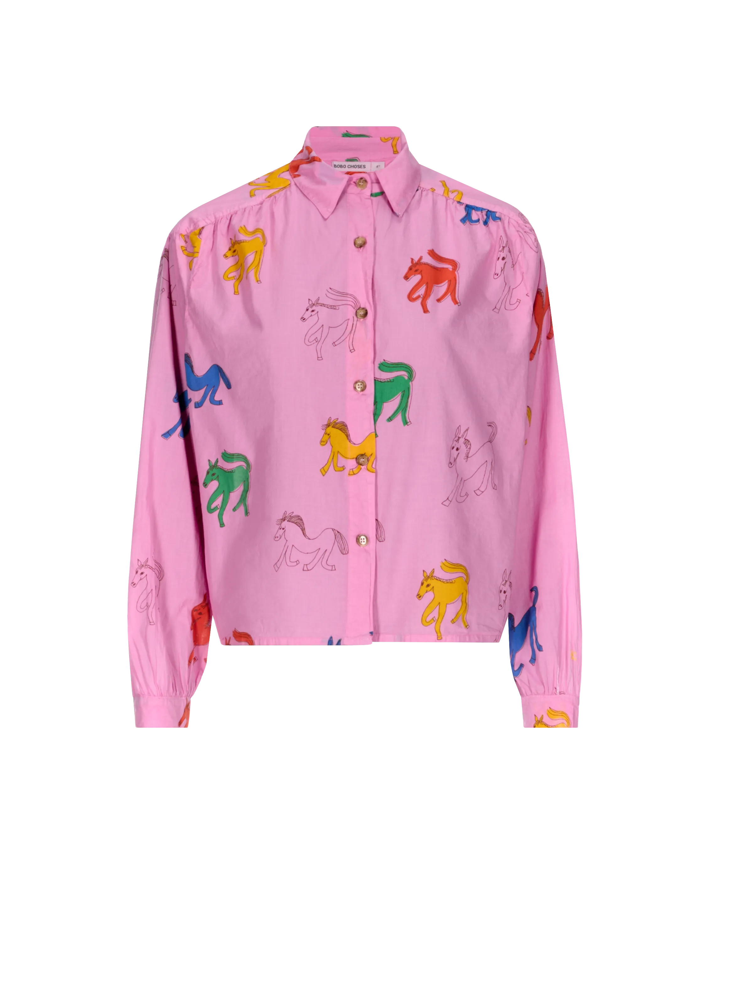 BOBO CHOSES  Chemise imprimé Cheval - Rose