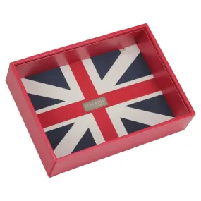 Boite de rangement empilable UK rouge, Modèle 1