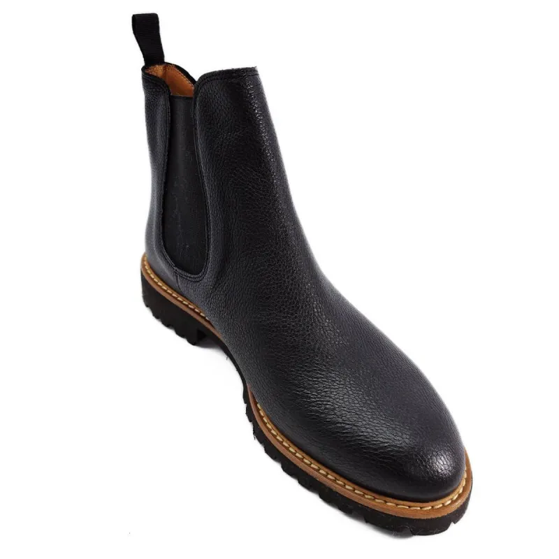 Boots moderne en cuir noir - Fratelli Rosana - Scarpe Chaussures