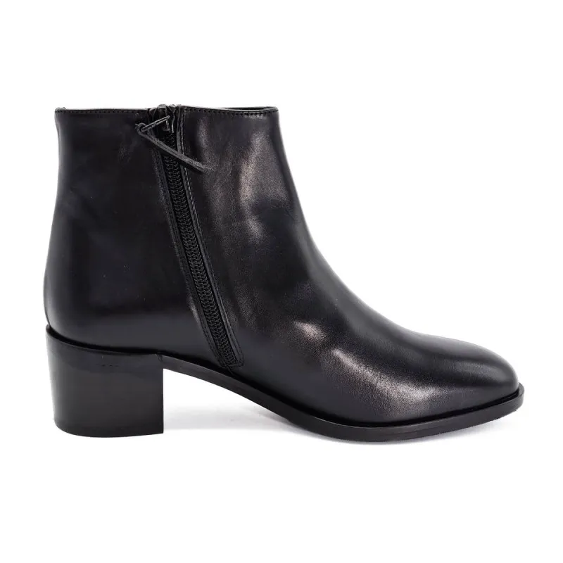 Boots PERTICLAC moderne en cuir noir - Pertini - Scarpe