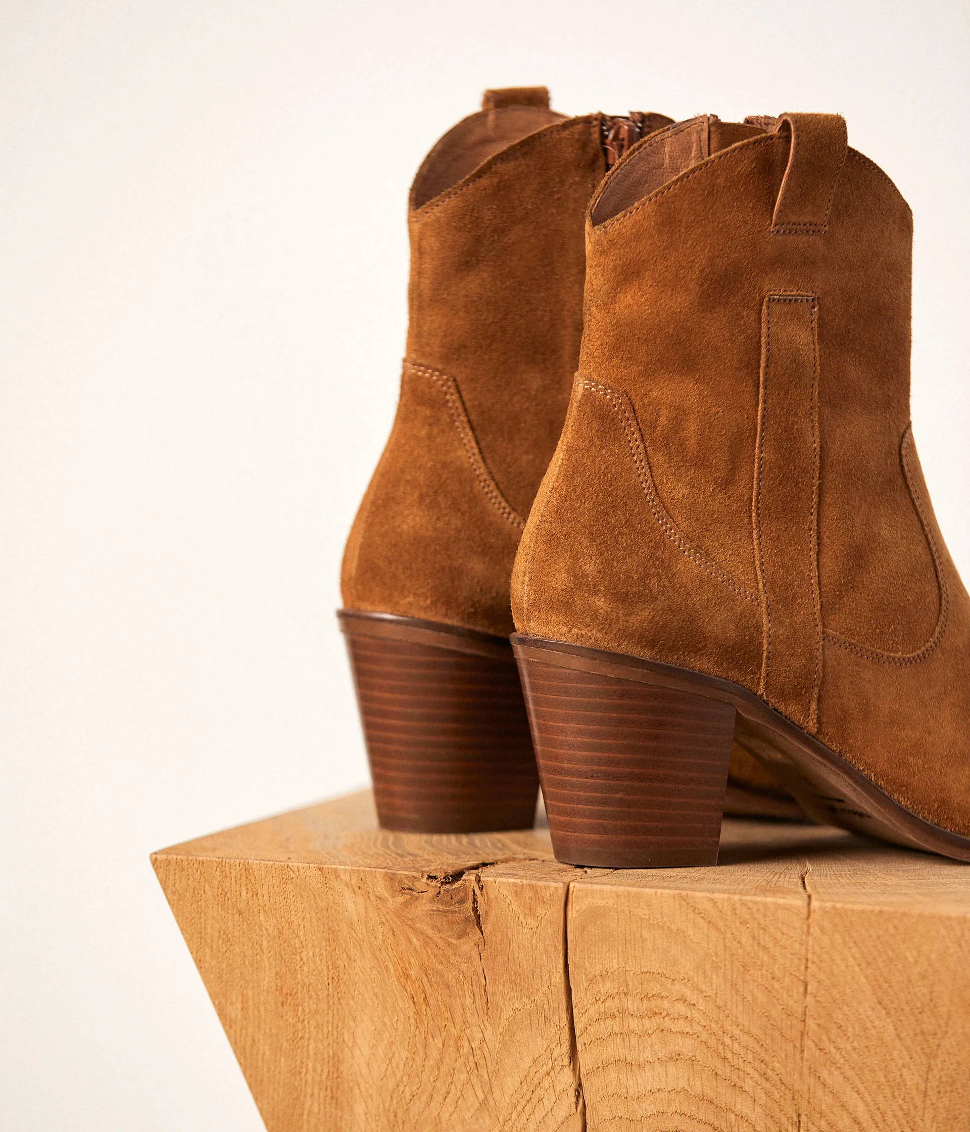 Boots western camel Doriane