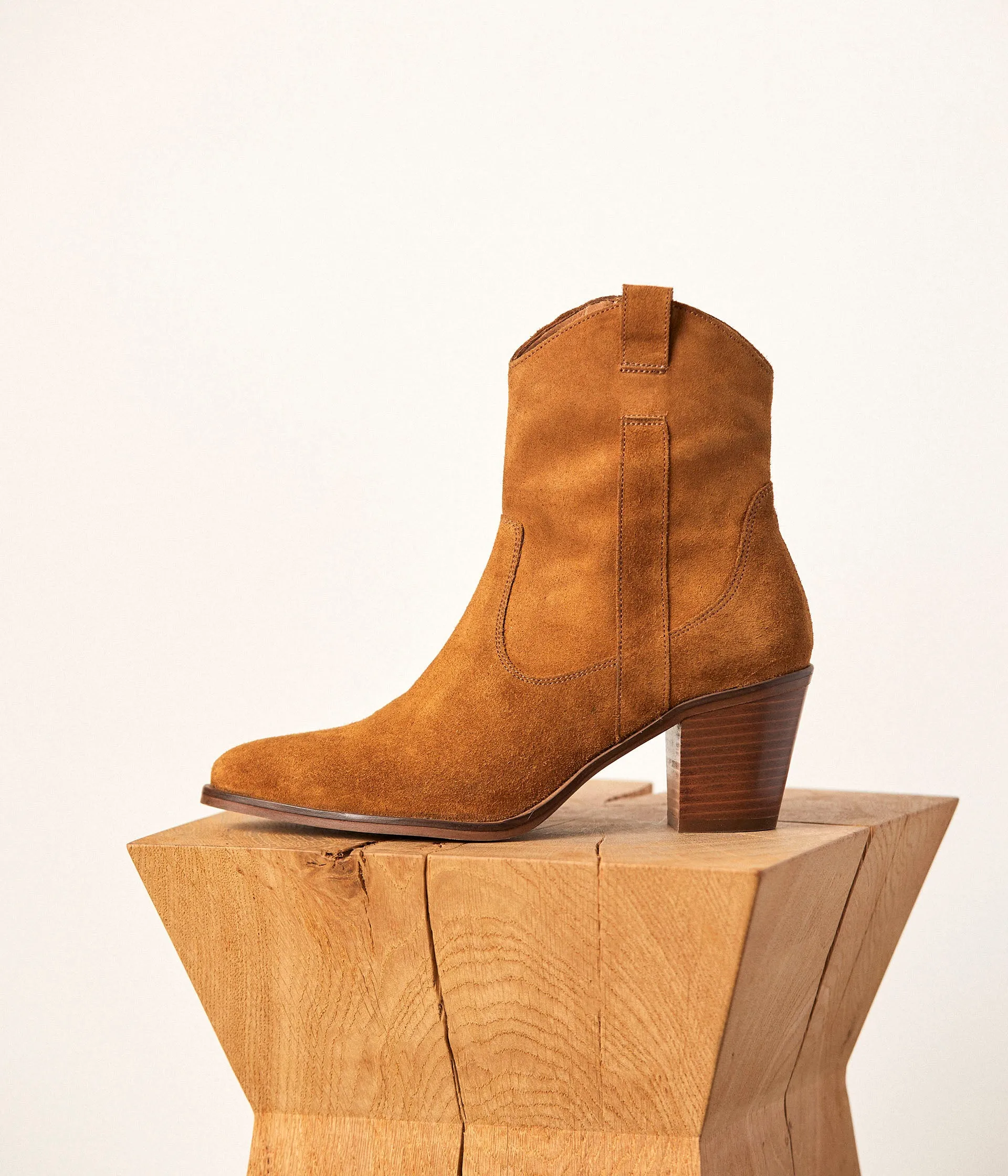 Boots western camel Doriane