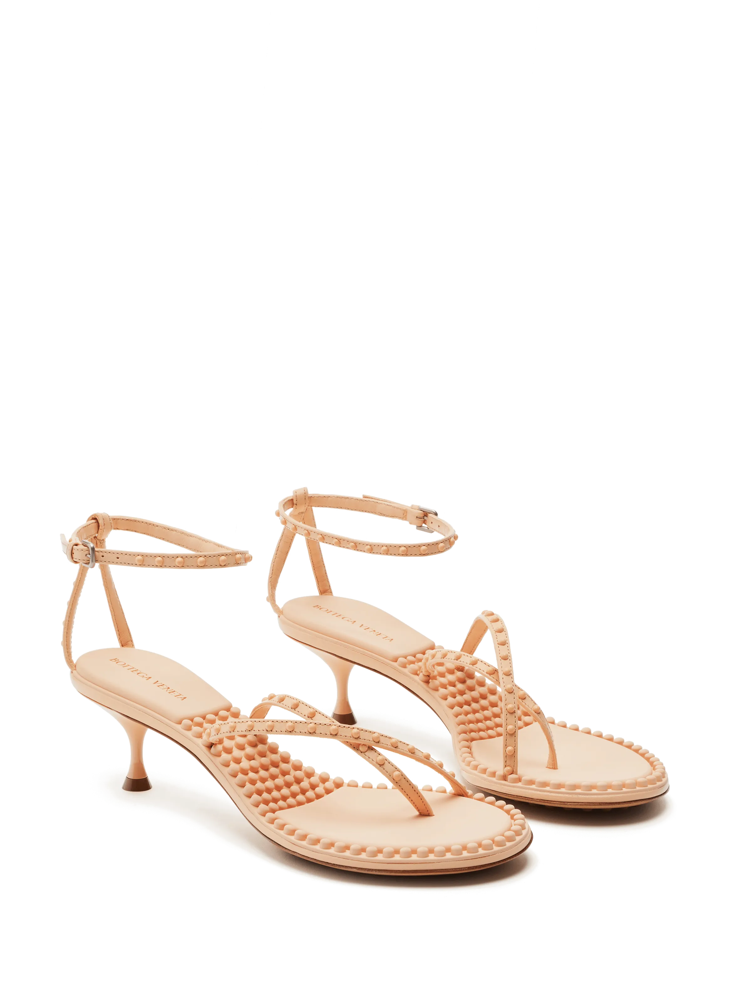 BOTTEGA VENETA  Sandales à détails de clous - Rose