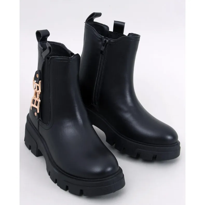 Bottines Chelsea femme Vida Noir le noir