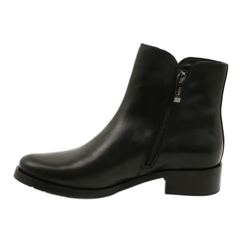 Bottines Chelsea noires zippées Arka 2881 le noir