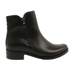 Bottines Chelsea noires zippées Arka 2881 le noir