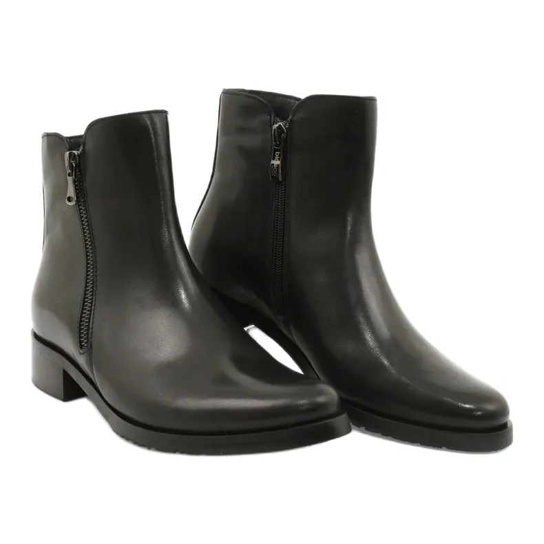 Bottines Chelsea noires zippées Arka 2881 le noir