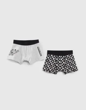 Boxers noir et gris MINECRAFT garçon