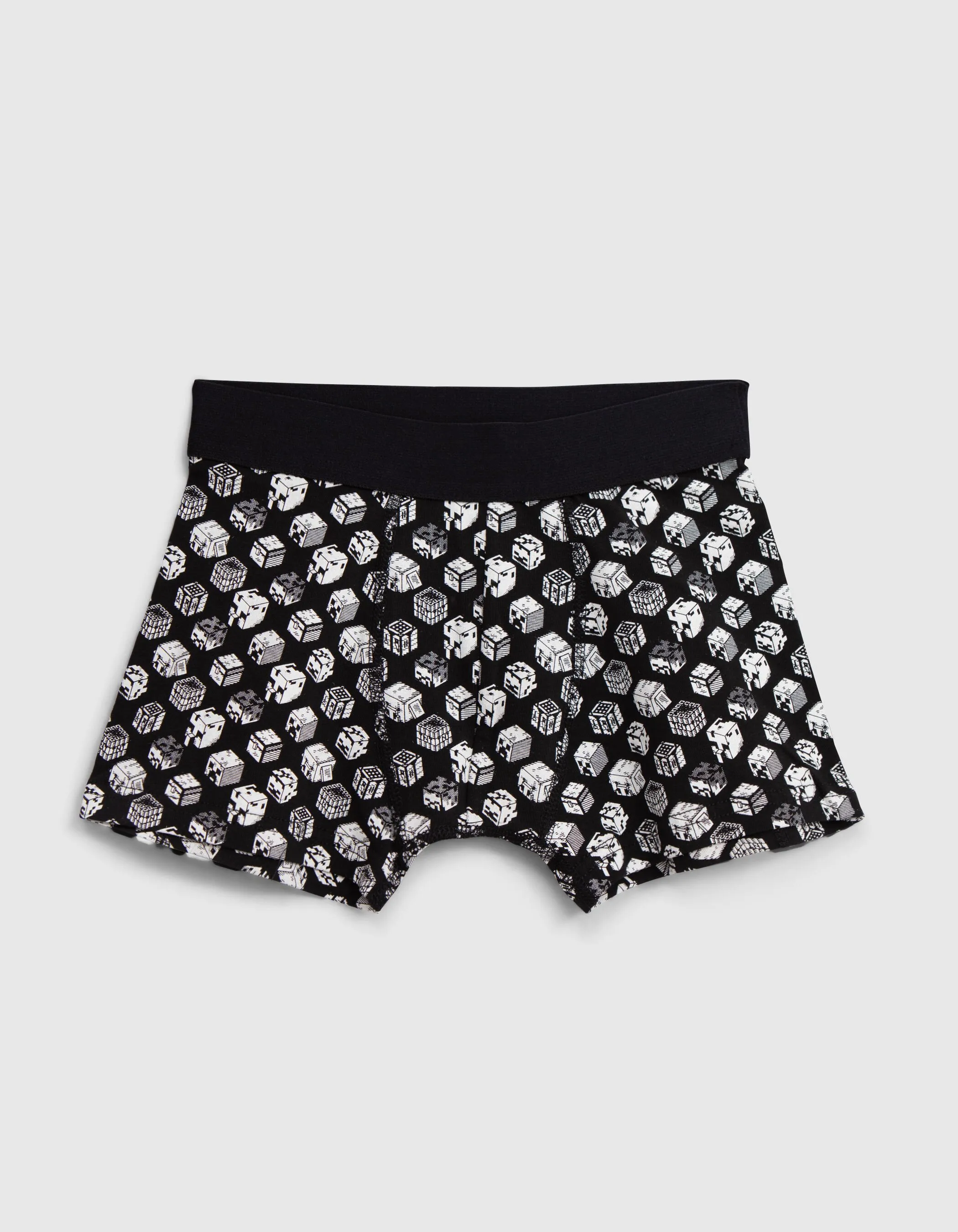 Boxers noir et gris MINECRAFT garçon