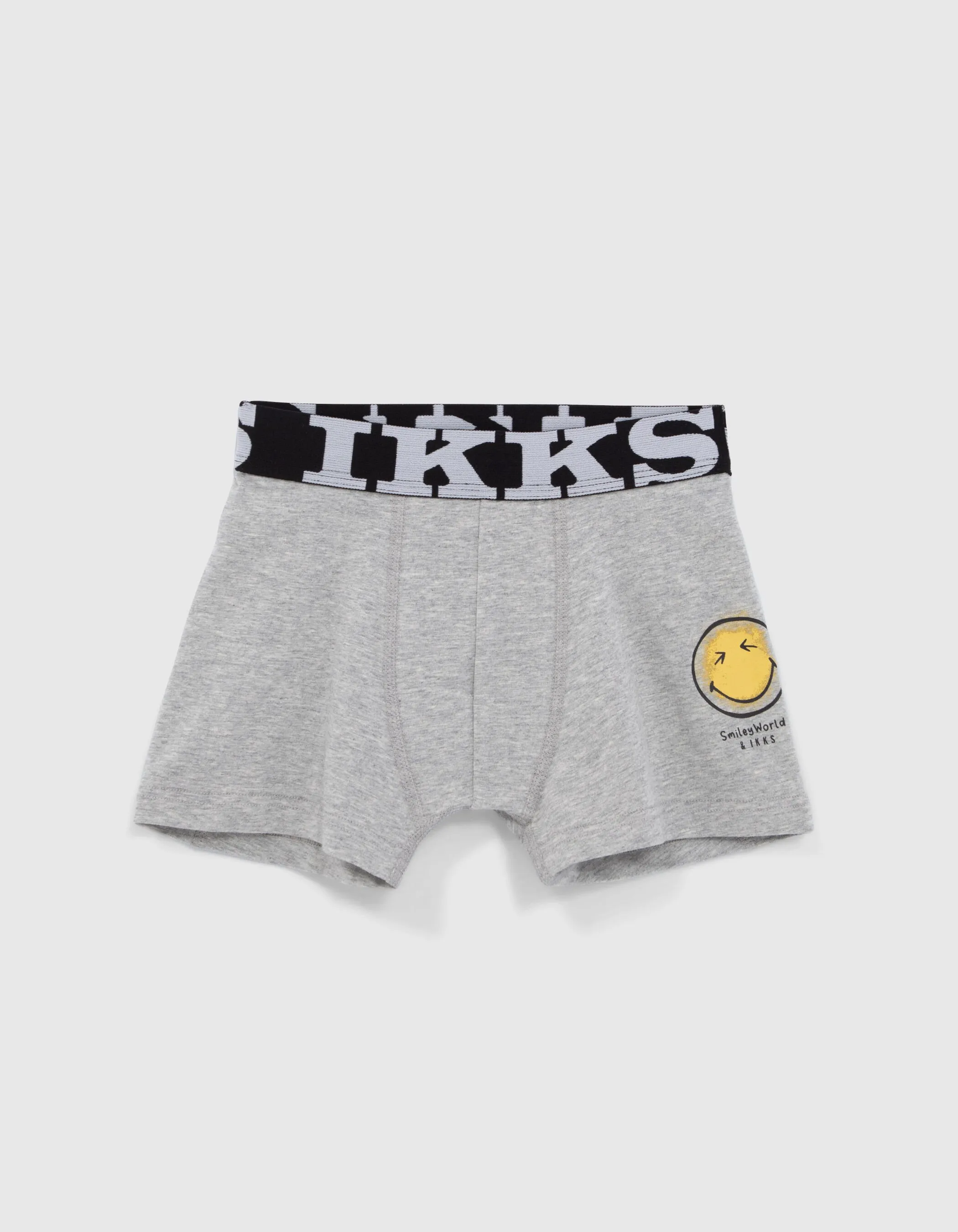 Boxers noir et gris SMILEYWORLD garçon