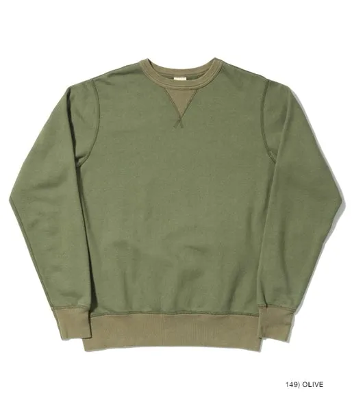 Buzz Rickson's Plain Crew Sweatshirt - Olive - Trouva