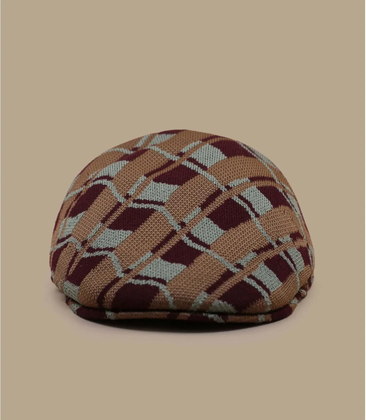 Béret casquette rouge beige - 507 Wavy Pine cranberry oil green Kangol : Headict