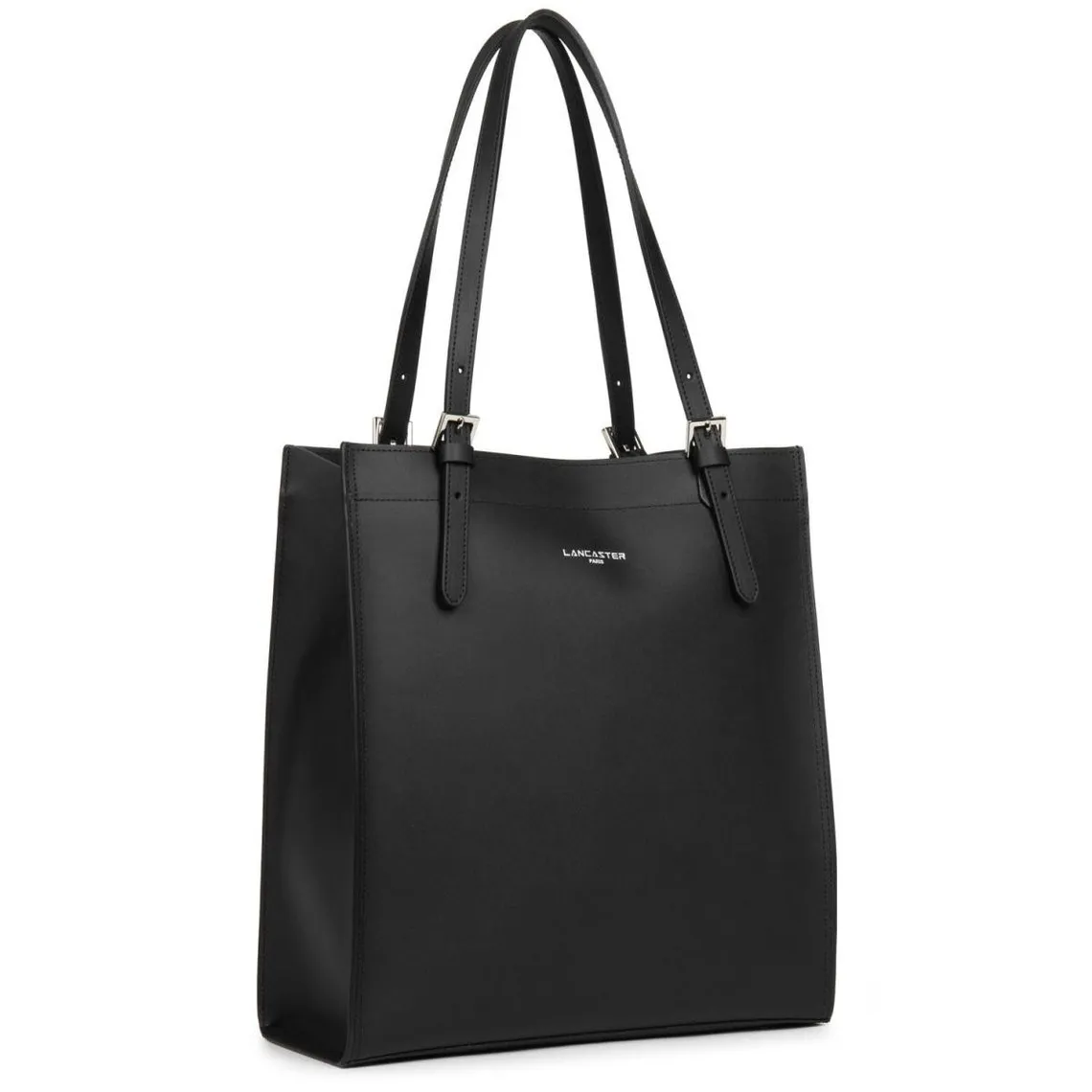 Cabas Epaule Zippé - Pur & Element City noir en cuir | 3 Suisses