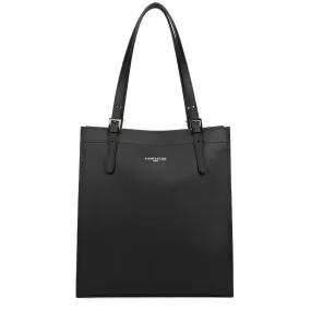 Cabas Epaule Zippé - Pur & Element City noir en cuir | 3 Suisses