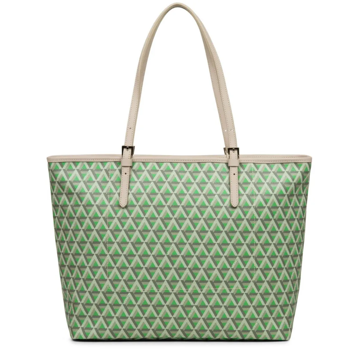 Cabas Epaule Zippé Vert Taille L Cuir IKON - Lancaster en tissu | 3 Suisses