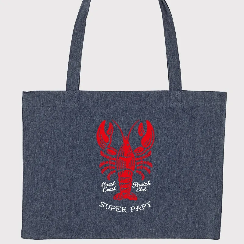 Cabas Homard Oldschool - Personnalisable