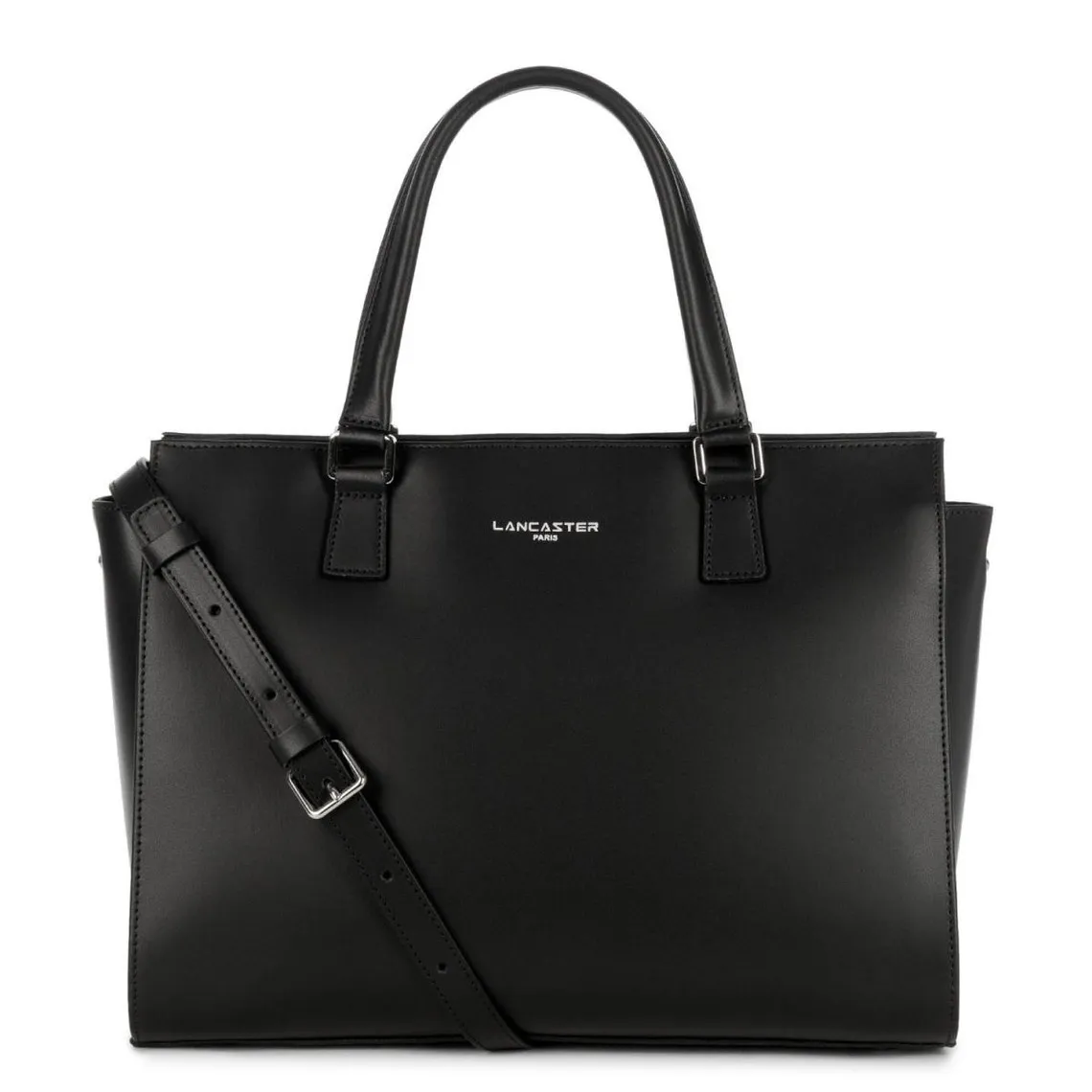 Cabas Main Noir Zippé CONSTANCE - Lancaster en cuir | 3 Suisses