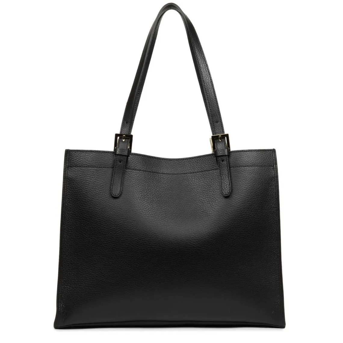 Cabas Noir Epaule Zippé Taille L FOULONNE DOUBLE - Lancaster en cuir | 3 Suisses