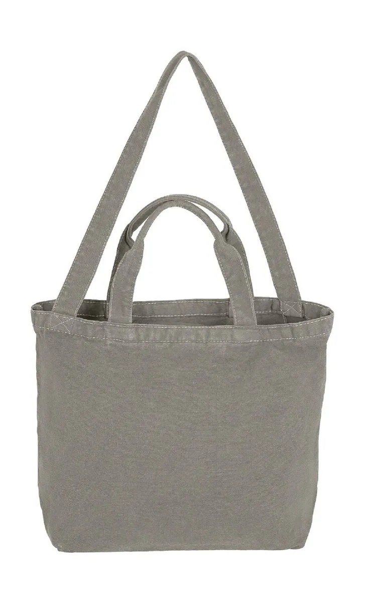 Cabas zippé en toile - Fourre-tout - CA-4432 ZCS - gris naturel 