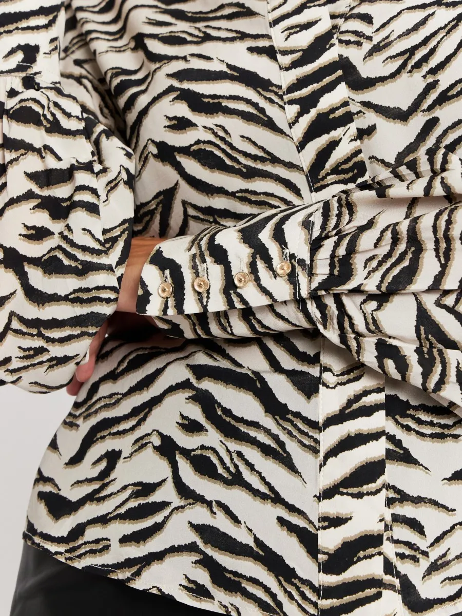 CAMINA | Chemise manches longues imprimé animalier