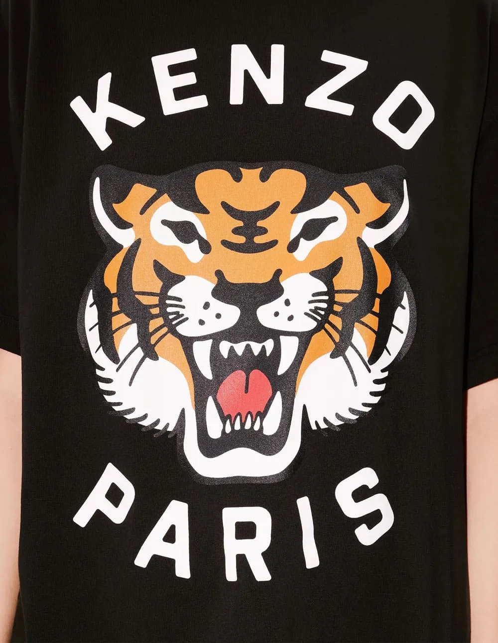 Camiseta Kenzo Oversized Lucky Tiger Negra Unisex