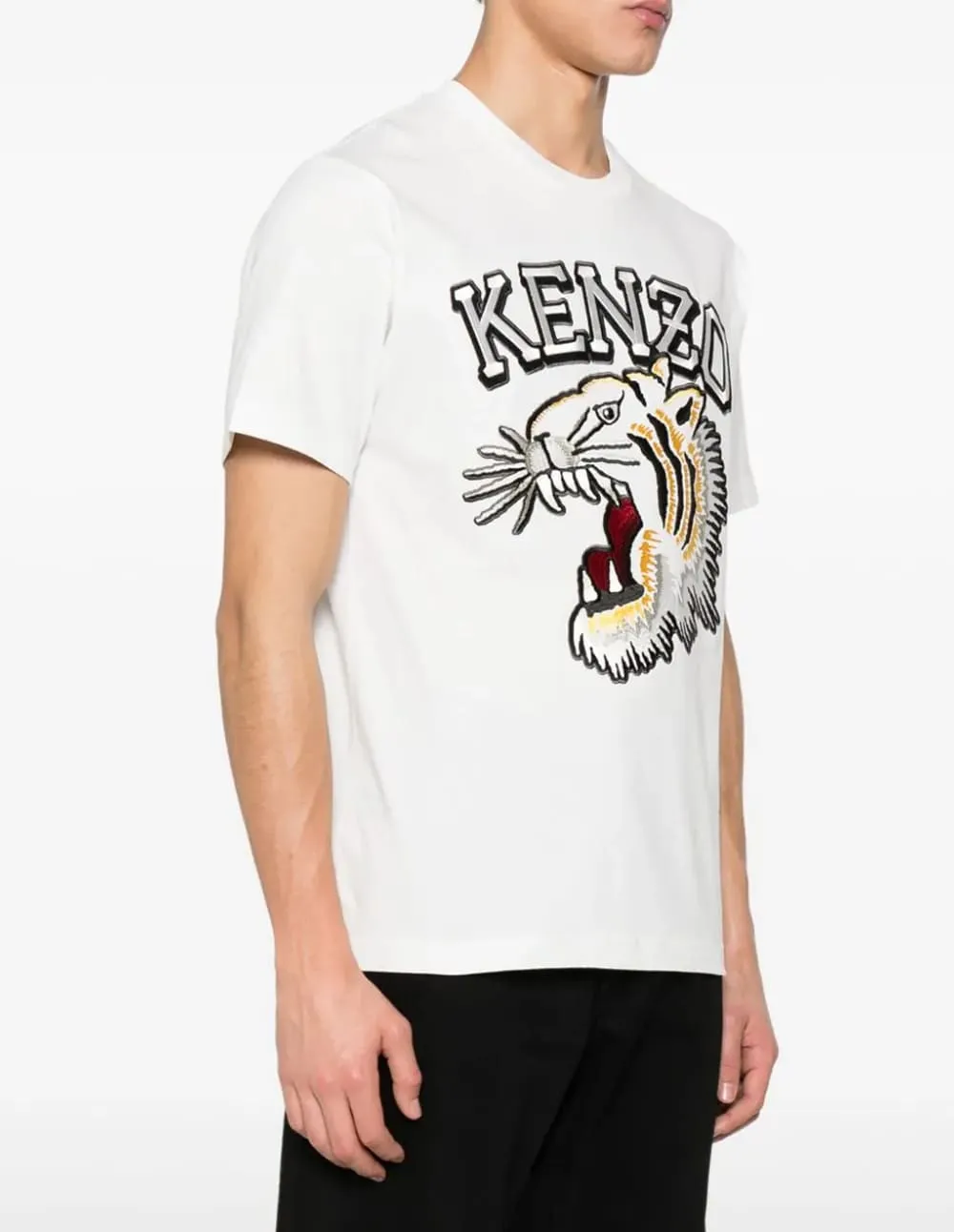 Camiseta Kenzo Tiger Varsity Blanca Hombre